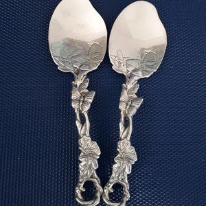 Arthur Court Butterfly Serving Set of two - 11" long each